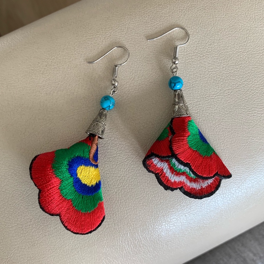Silver earrings